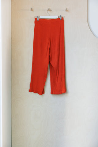 Issey Miyake HaaT Crinkle Pleat Pant - Orange