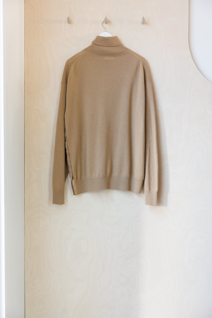Dries Van Noten Cashmere Turtleneck Sweater - Camel