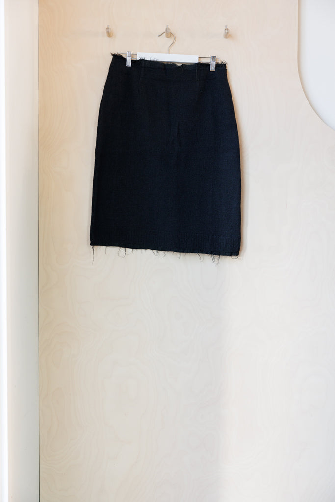 Martin Margiela Knit Straight Skirt - Black