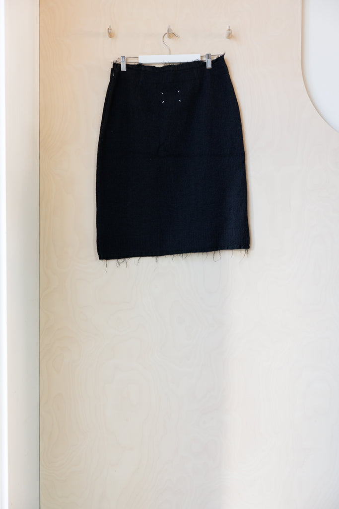 Martin Margiela Knit Straight Skirt - Black