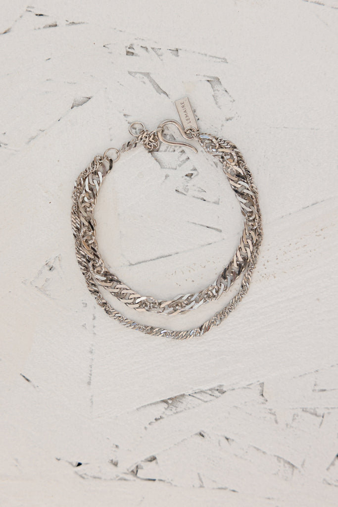Twisted Chain Bracelet - Silver