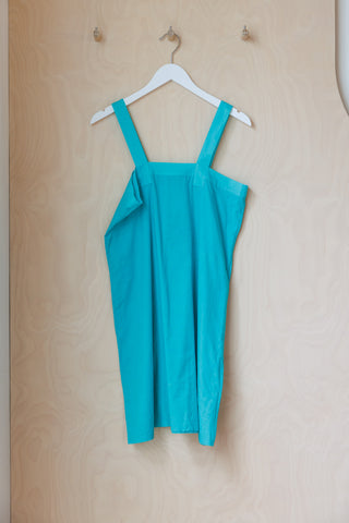 Tartan Organic Cotton Voile A-Line Mini Dress - Minty