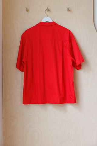 Tartan Organic Cotton Short Sleeve Shirt - Sample Red