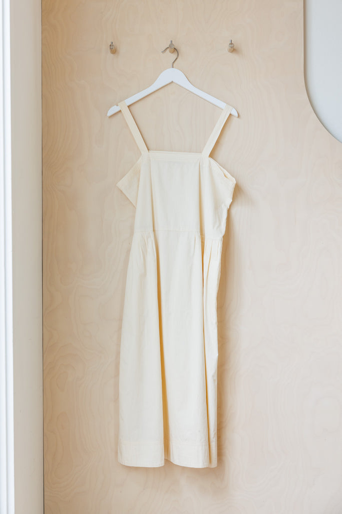 Tartan Sample Sale French Slip Dress - Cream