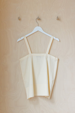 Tartan Cotton Camisole - Cream