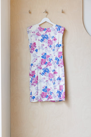 Archives Dries Van Noten Floral Padded Shoulder Dress