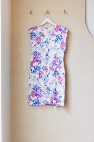 Archives Dries Van Noten Floral Padded Shoulder Dress