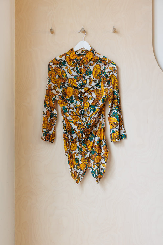 Junya Watanabe Floral Blouse - Yellow/Cream