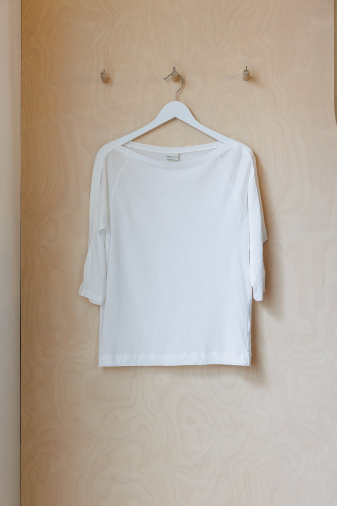 Archives Dries Van Noten Raglan Boat Neck T-Shirt - White
