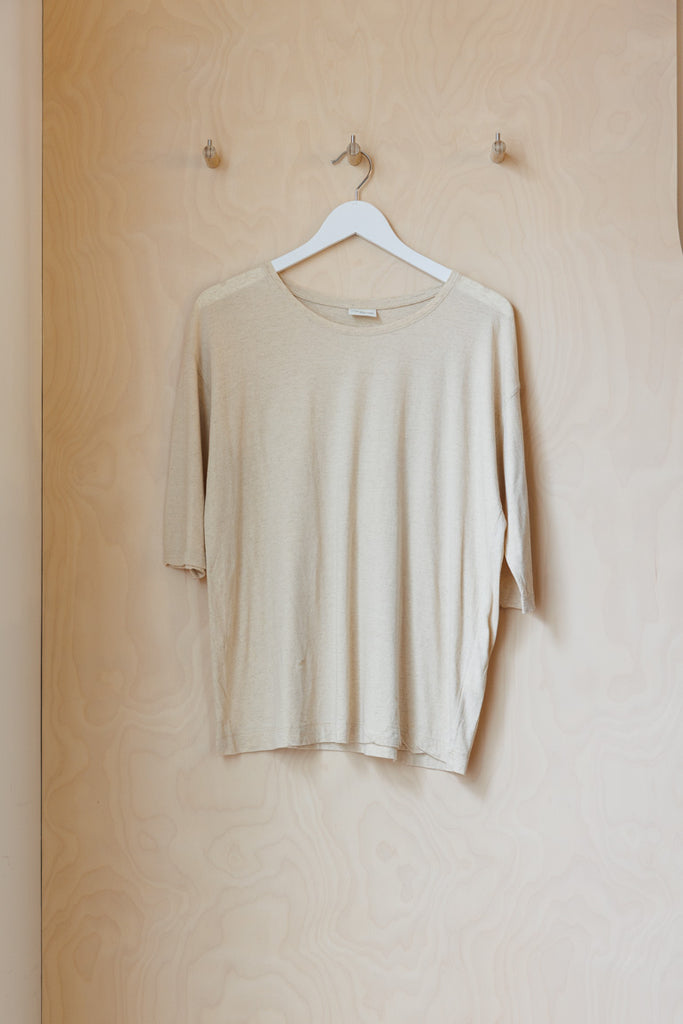 Archives Dries Van Noten Three Quarter Sleeve T-Shirt - Oatmeal