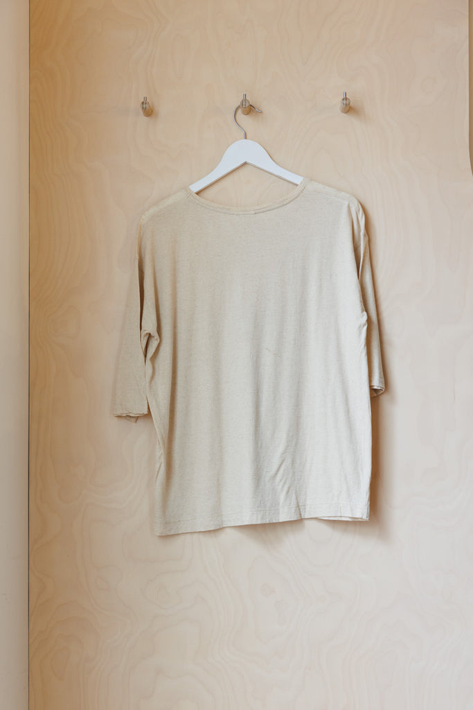 Archives Dries Van Noten Three Quarter Sleeve T-Shirt - Oatmeal