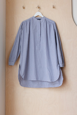 Sofie D'Hoore Half Placket Shirt - Blue Check