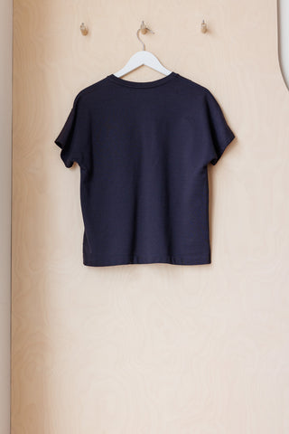 Dries Van Noten Embellished Terry T-Shirt - Navy