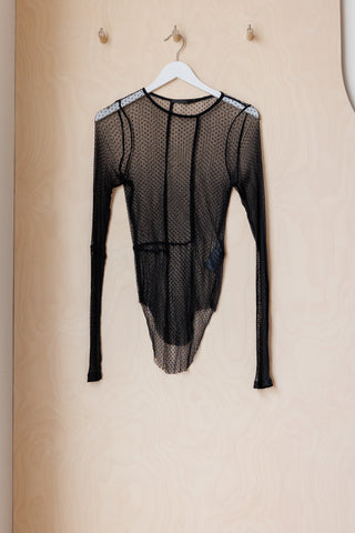 Haider Ackermann Sheer Tulle Top - Black