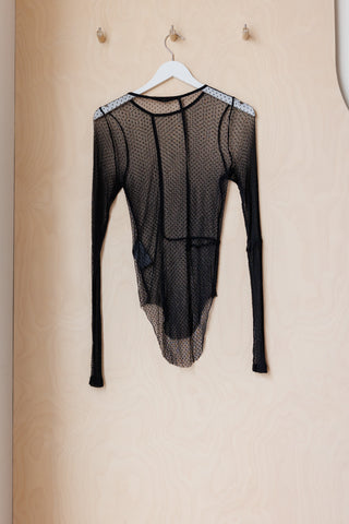 Haider Ackermann Sheer Tulle Top - Black