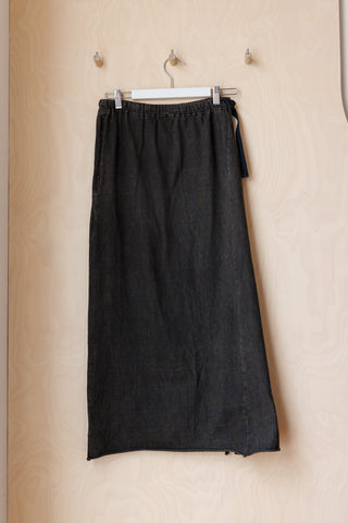 Y-3 Jersey Skirt With Split - Washed Black