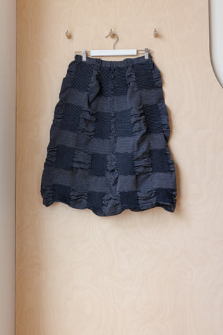 Issey Miyake Textured Skirt - Indigo