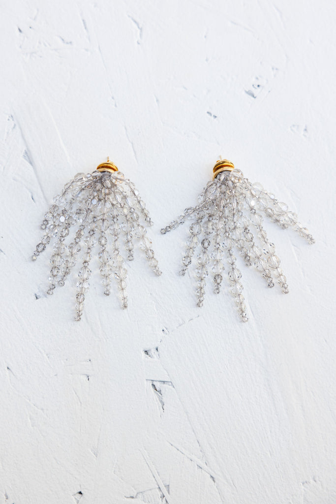 Cascading Chandelier Earrings - Ash