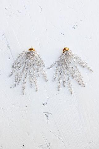 Cascading Chandelier Earrings - Ash