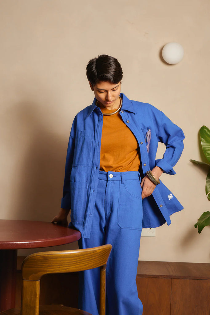 Wright Overshirt - Cobalt Blue