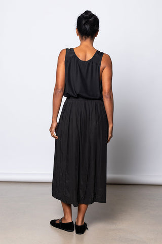 Garment Dyed Silk Tank - Black