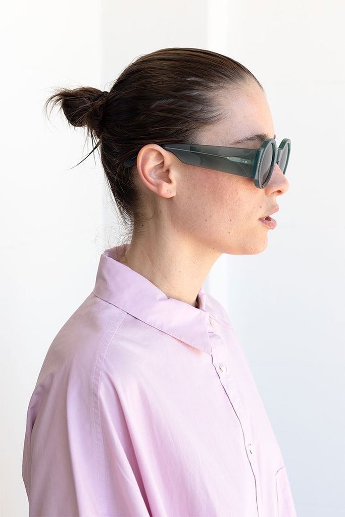 Dries Van Noten Round Sunglasses - Teal