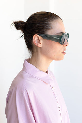 Dries Van Noten Round Sunglasses - Teal