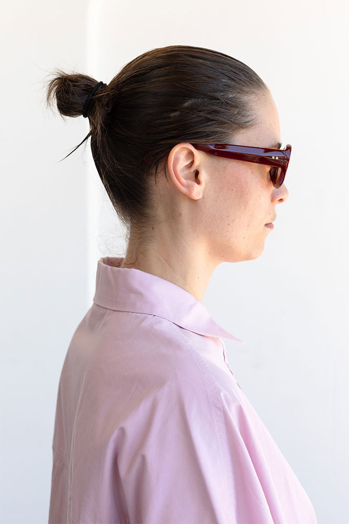 Dries Van Noten Oval Sunglasses - Red