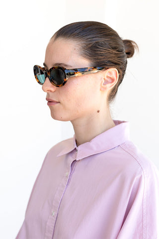 Dries Van Noten Oval Sunglasses - Tortoiseshell