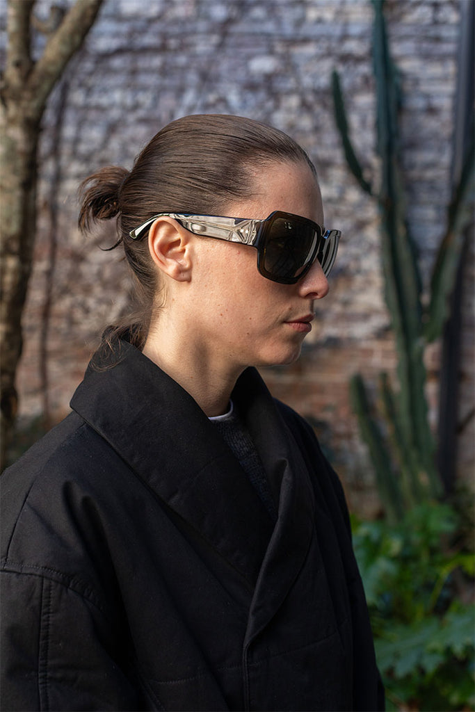 Dries Van Noten Oversized Acetate Sunglasses - Khaki