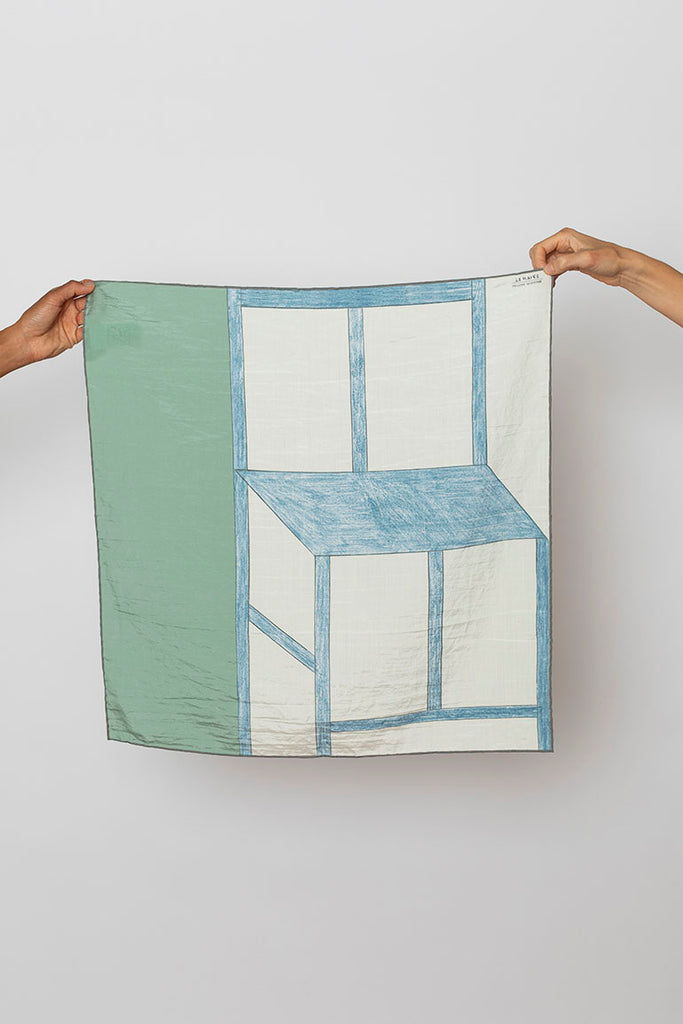 Silk Scarf - Sixty Blue Chair