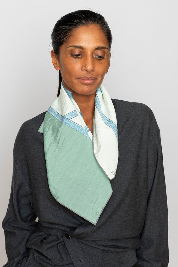 Silk Scarf - Sixty Blue Chair