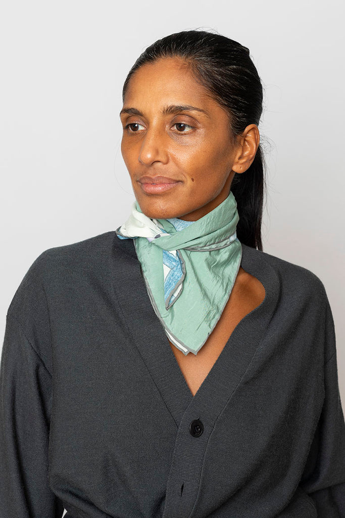 Silk Scarf - Sixty Blue Chair
