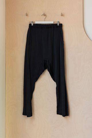 Sofie D'Hoore Silk Drop Crotch Trouser - Black