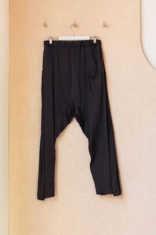 Sofie D'Hoore Silk Drop Crotch Trouser - Black