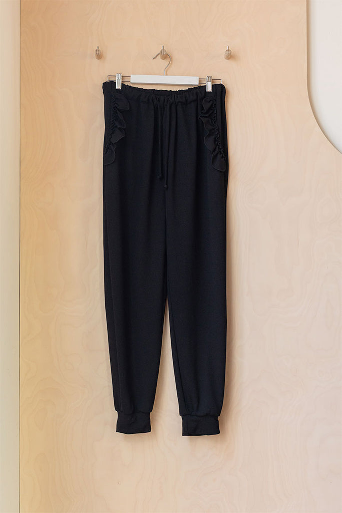Simone Rocha Frill Pocket Jogger - Black