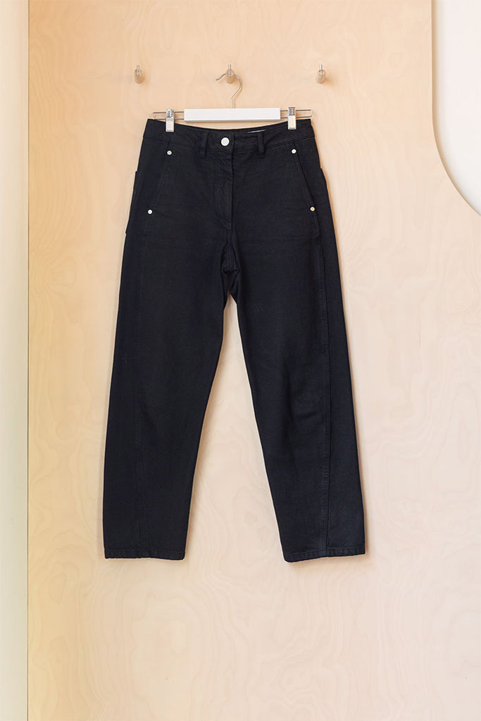 Lemaire Denim Twisted Pant - Black 36