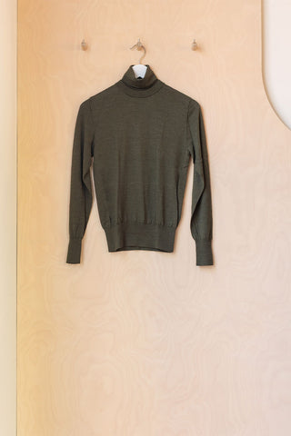 Cristaseya Double Neck Sweater - Green