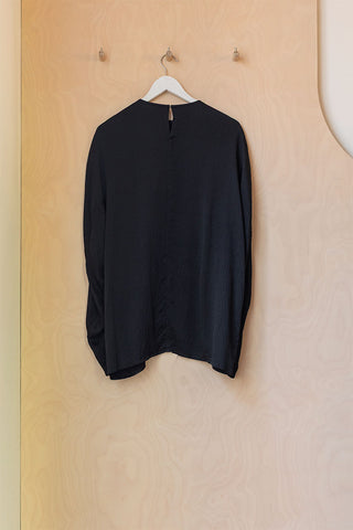 Sofie D'Hoore Silk Raglan Sleeve Top - Black