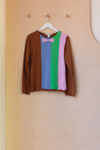 Comme Des Garçons Shirt Bowtie Knit Top - Multi