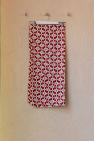 Eley Kishimoto Wool Stole - Red/Cream