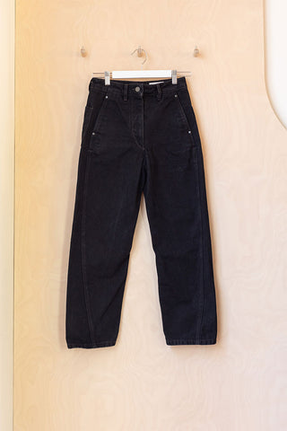 Lemaire Denim Twisted Pant - Black 34