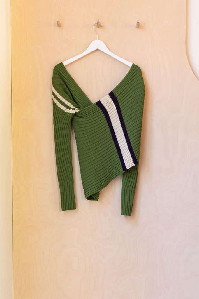 Archives Dries Van Noten Wrap Scarf Sweater - Green