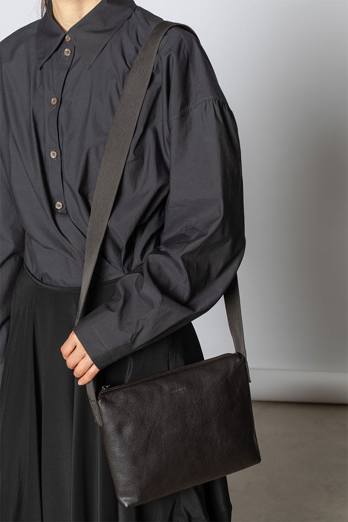 Small Folio Bag - Dark Chocolate