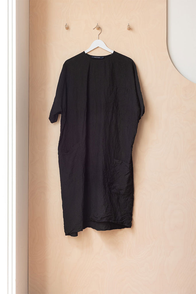 Sofie D'Hoore Patched Pocket Linen Dress - Black
