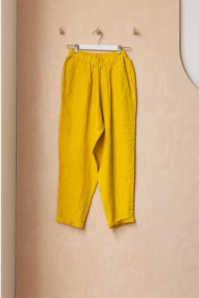 Black Crane Carpenter Pants - Mustard