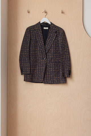 Dries Van Noten Printed Blazer - Brown/Multi