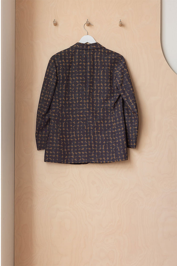 Dries Van Noten Printed Blazer - Brown/Multi