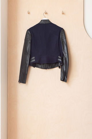 Y's by Yohji Yamamoto Biker Jacket - Navy/Black
