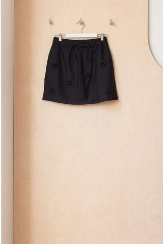 Cordera Embellished Mini Skirt - Black
